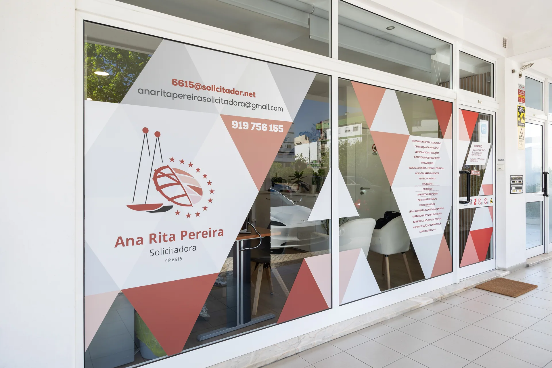 Fachada do escritório Ana Rita Pereira Solicitadora em Leiria